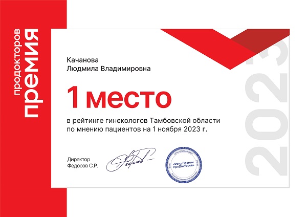 Качанова премия Продокторов 2023